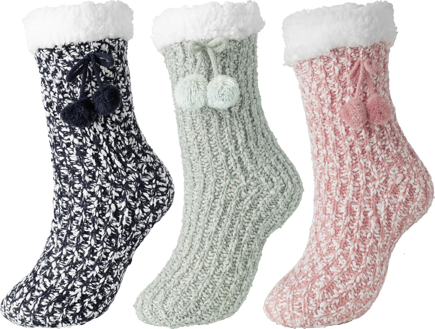 Non Slip Winter Thick Slipper Socks for Women - Warm & Cozy
