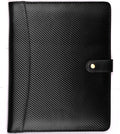 LEATHER VILLAGE Carbon Fiber Genuine Leather Padfolio - Professional