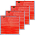 VULCAN Safety Flags With Border - Bright Orange PVC 18 in x 18 in 4