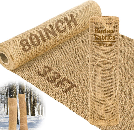 Natural Jute Burlap Fabric Roll for Winter Plant Protection