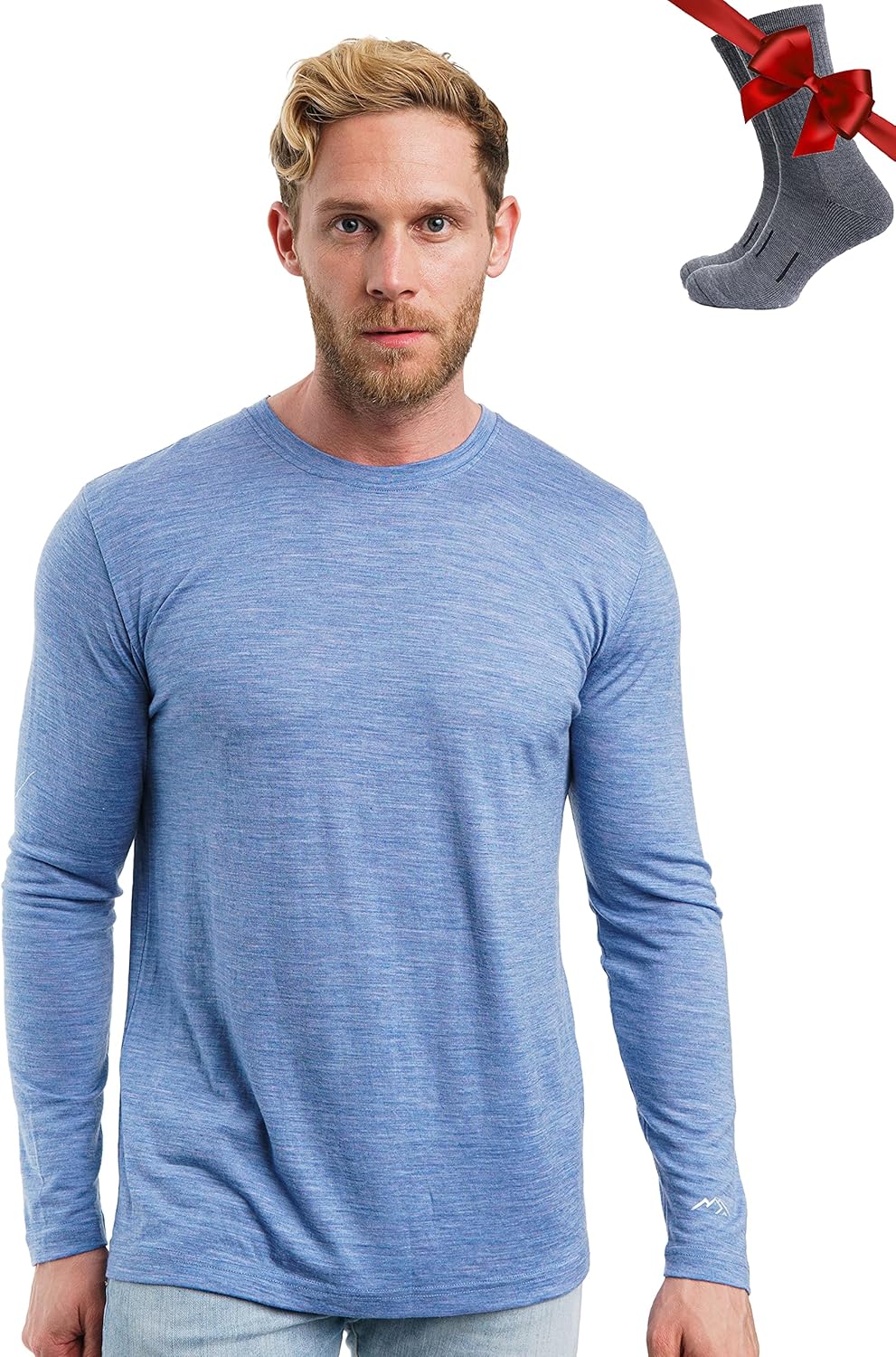 Merino Wool Base Layer for Men - Comfortable Thermal Shirts