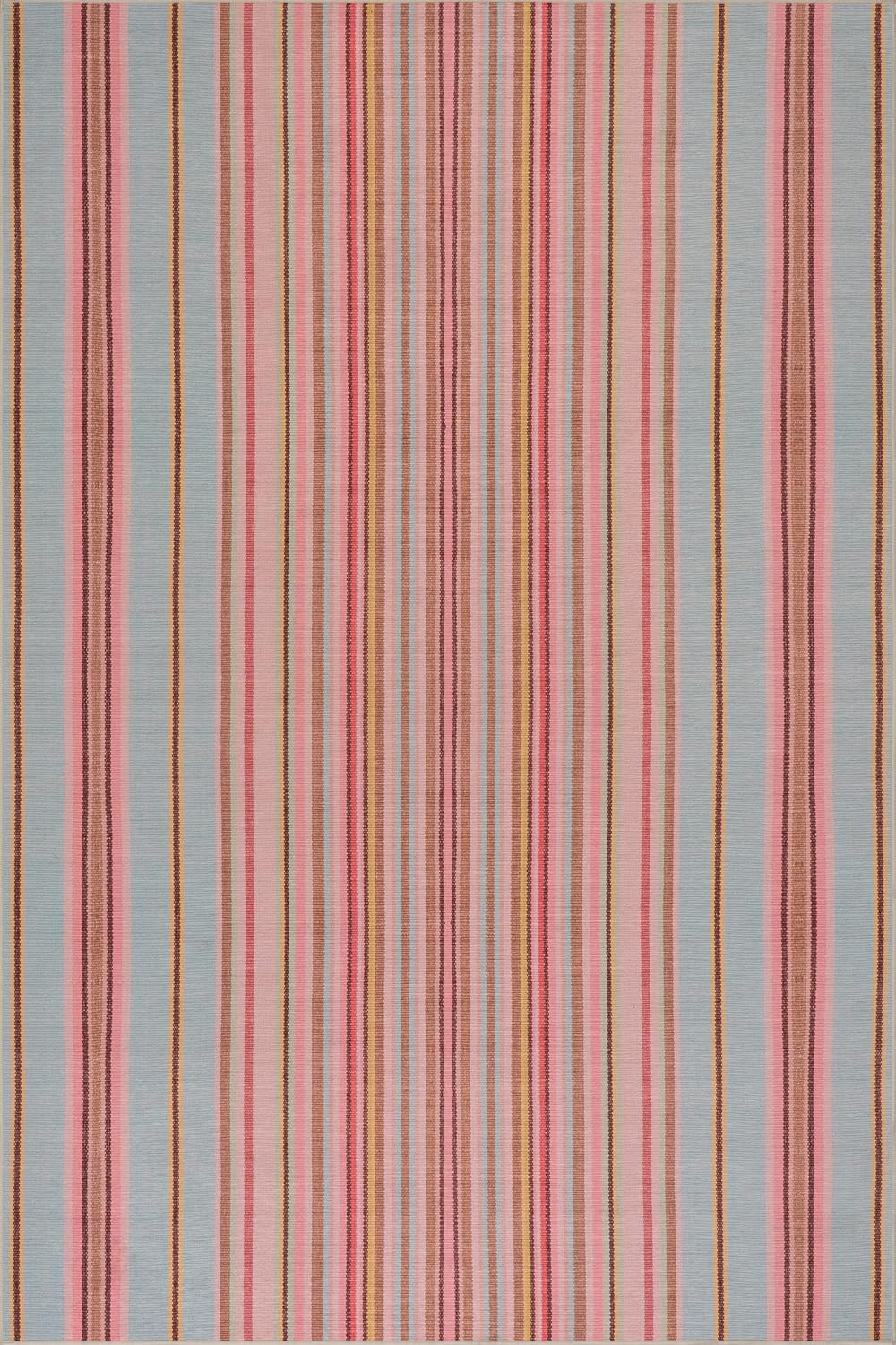 Jamaica Stripe Multi Machine Washable Rug for Coastal Style