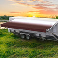 RV Awning Fabric Replacement Burgundy Fade - 15ft Premium Vinyl