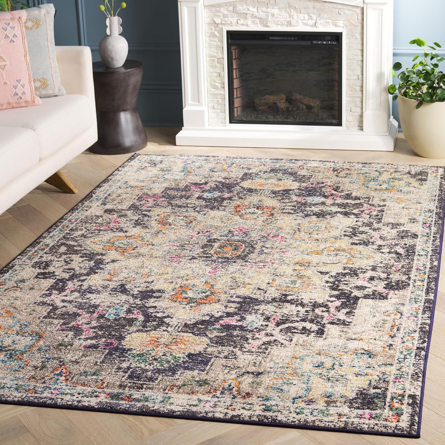 SAFAVIEH Madison Collection Area Rug - Boho Chic Design for Home