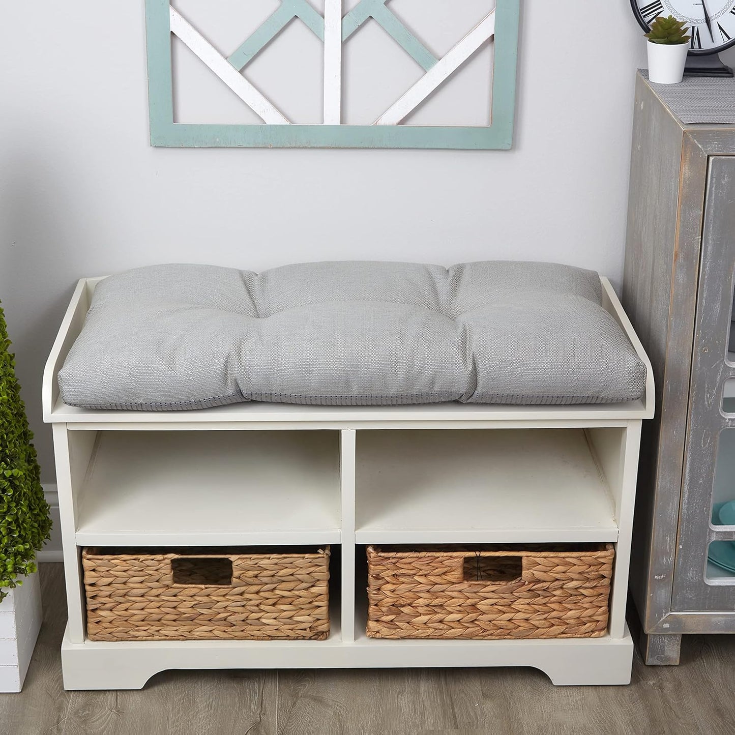 Klear Vu The Gripper Omega Non-Slip Tufted Bench Cushion