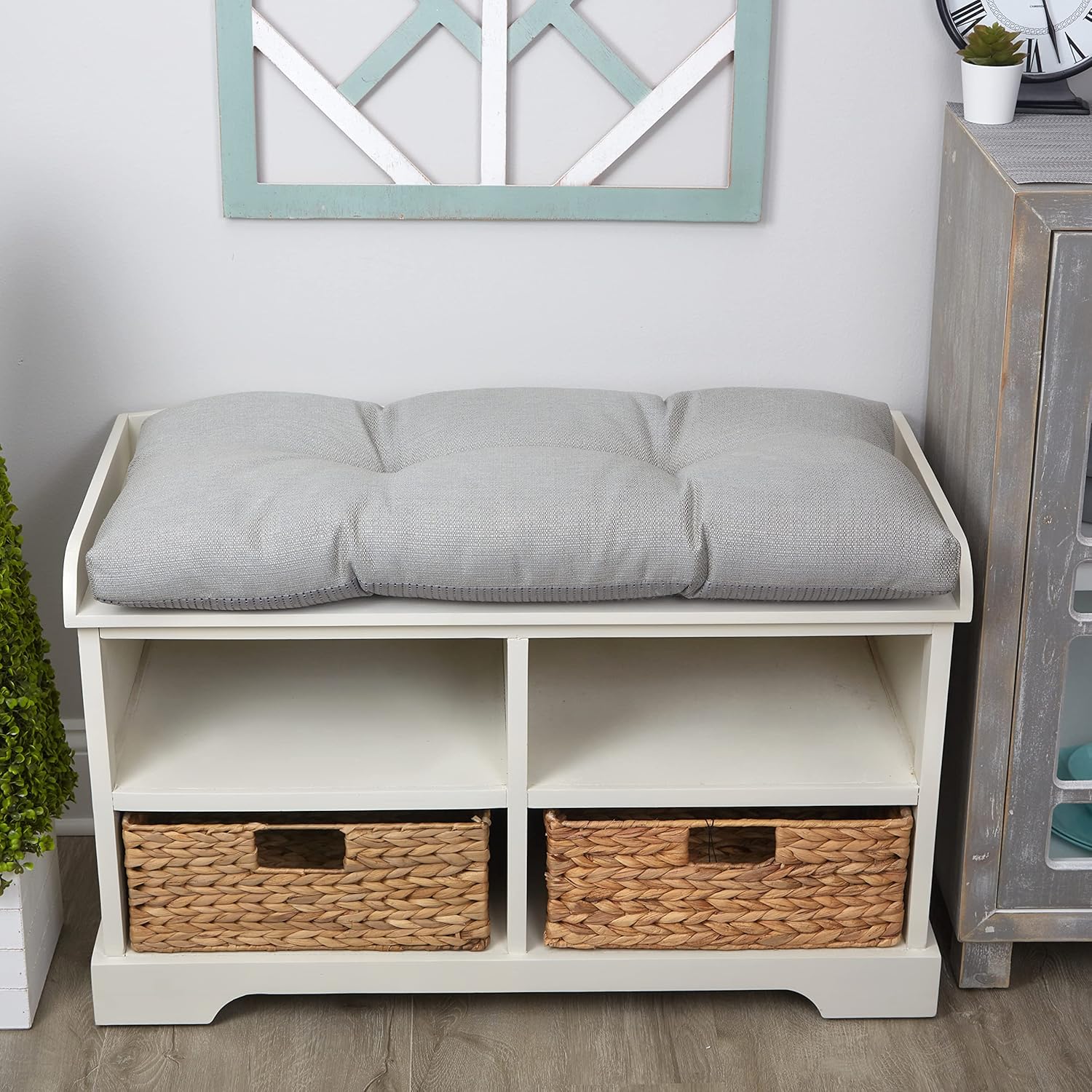 Klear Vu The Gripper Omega Non-Slip Tufted Bench Cushion