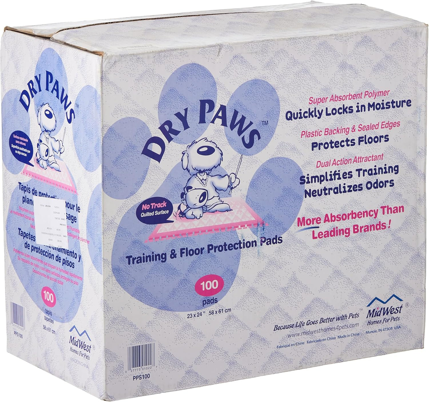 Midwest Homes for Pets Dry Paws Training Pads for Pets