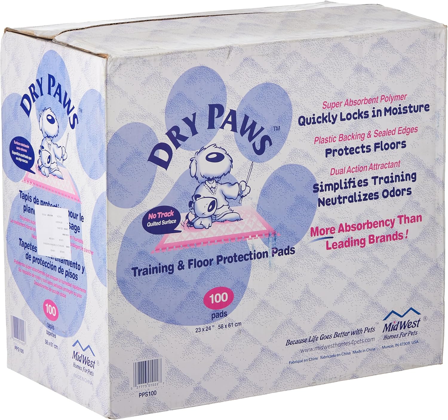 Midwest Homes for Pets Dry Paws Training Pads for Pets
