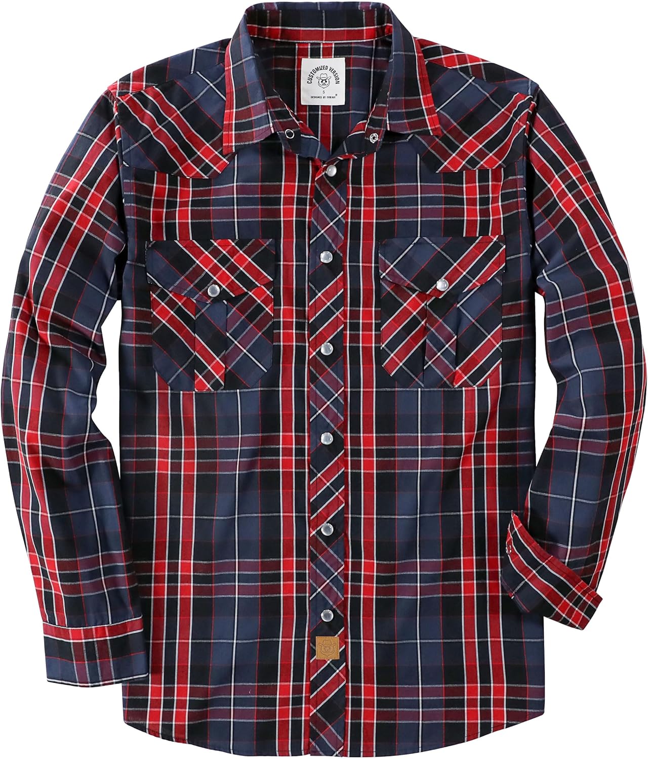 Dubinik Pearl Snap Shirts for Men: Vintage Casual Plaid Style