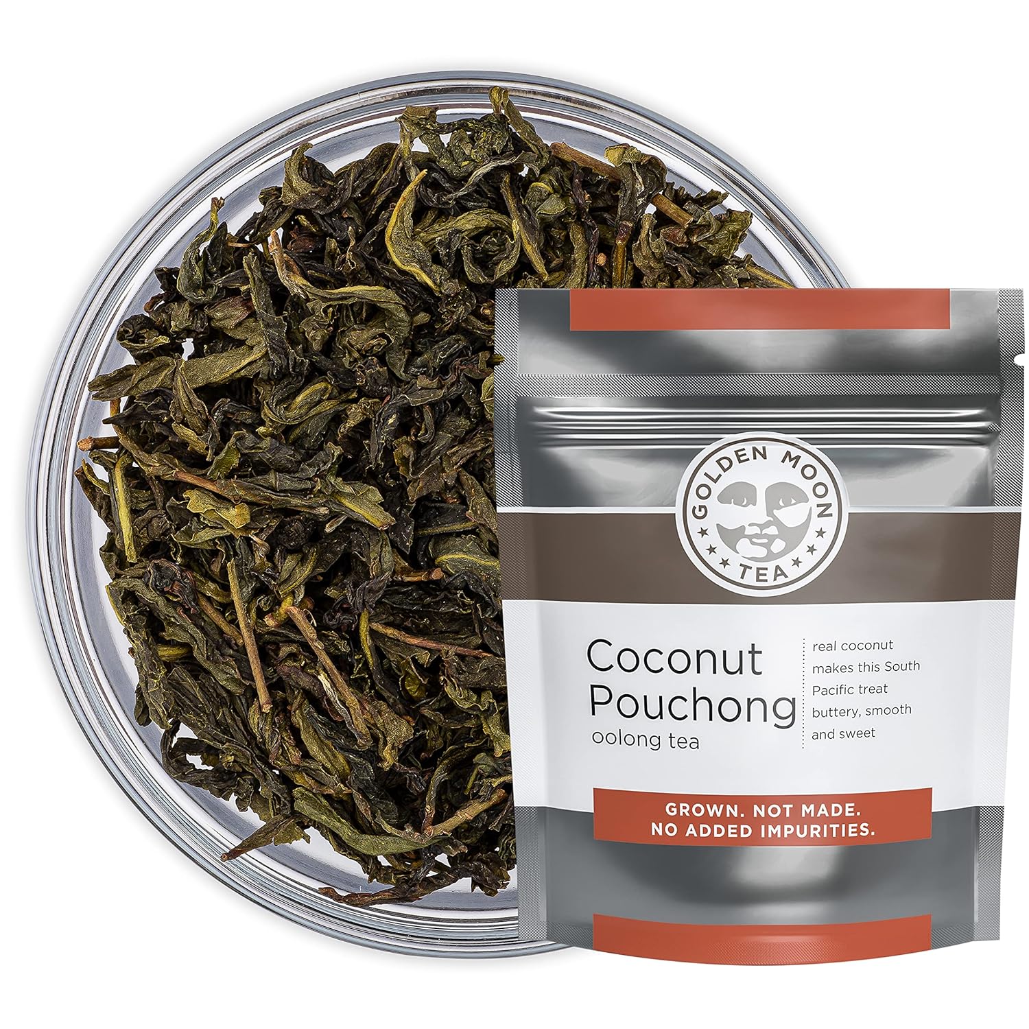 Coconut Pouchong Green Tea - Loose Leaf, Non GMO - 1 Pound