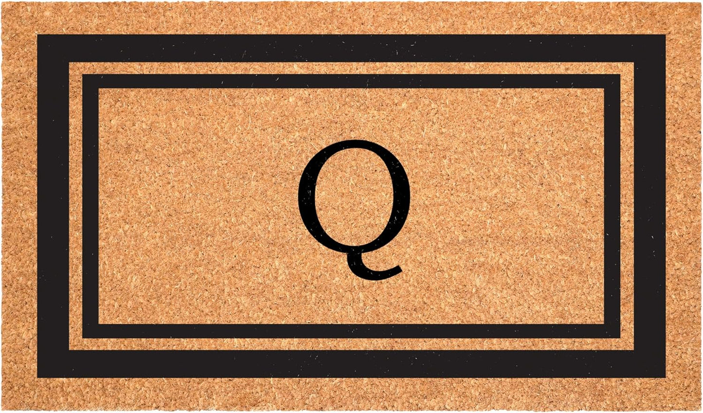 Calloway Mills Monogram Doormat with Black Border 24in x 36in