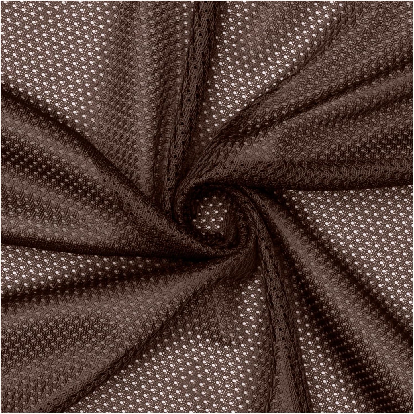 Pico Textiles 10 Yards Brown Polyester Micro Mesh Jersey Fabric
