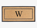 Large 24x48 Coir & Rubber Monogrammed Doormat - Thick Durable Mat