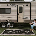 Glamplife 5x8 Outdoor Rug - Waterproof RV Mat for Camping