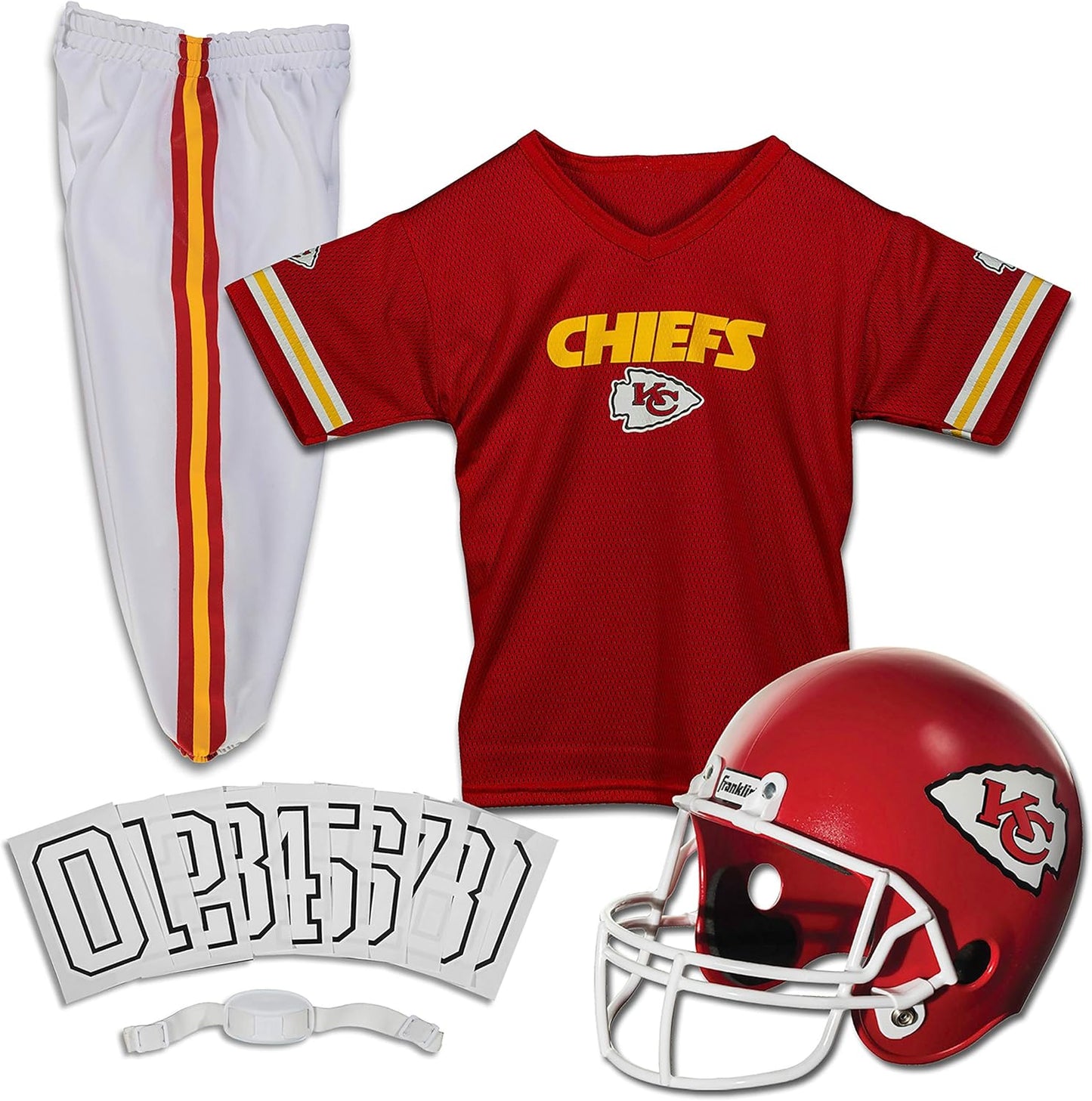 Kansas City Chiefs Youth Football Uniform Set for Boys & Girls