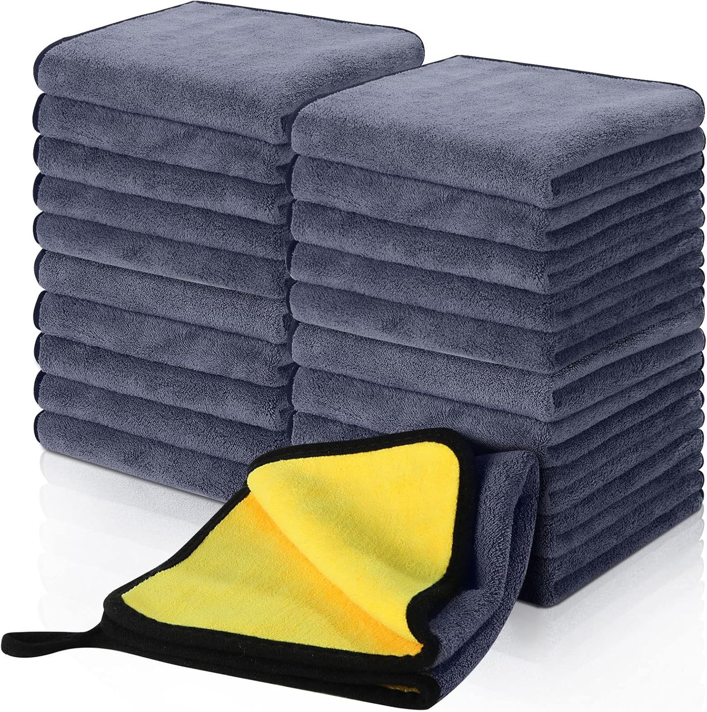 Nuenen Microfiber Cleaning Towels for Cars 800 GSM Absorbent