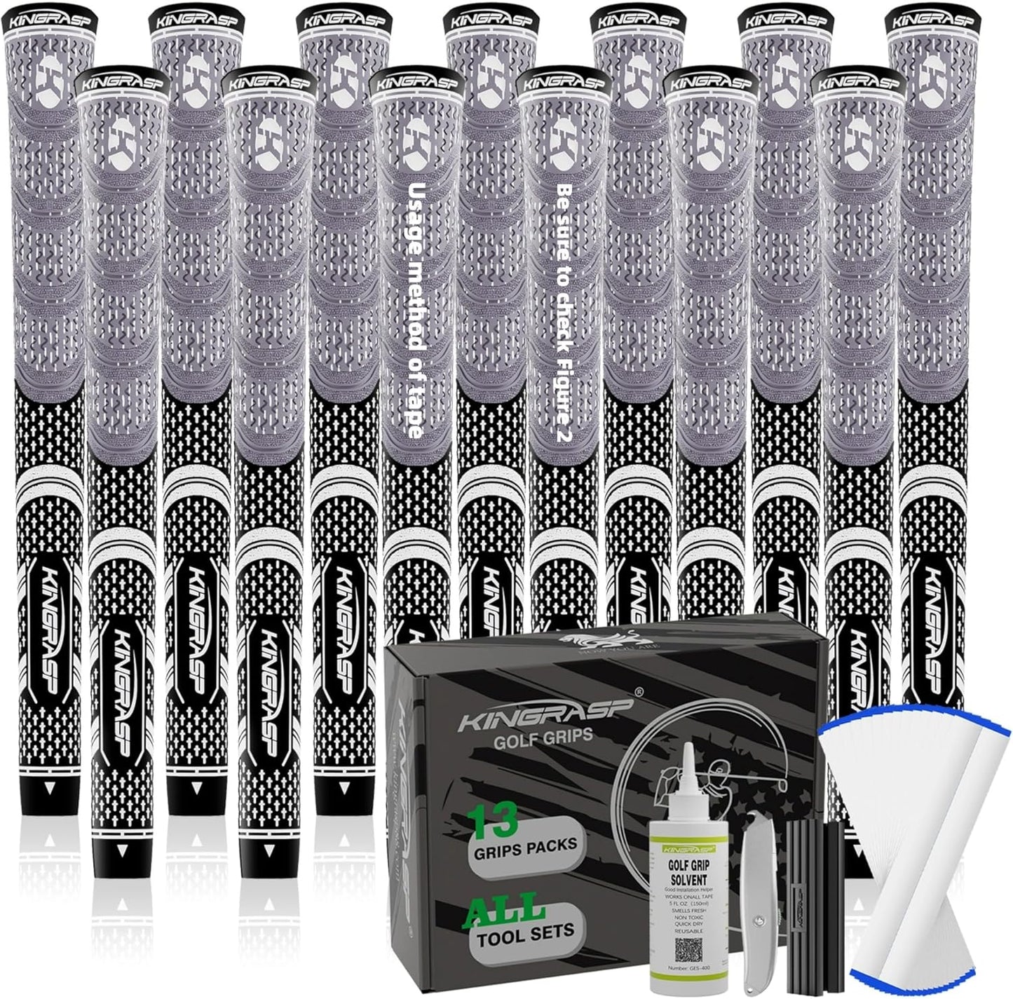 Premium Rubber Golf Grips 13 Pack for Ultimate Performance