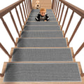 Non Slip Stair Treads 15PCS 8ftx30ft Grey - Secure, Residue Free