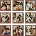 8x8 Picture Frame Set of 9 - Square Photo Gallery Frames for Collage