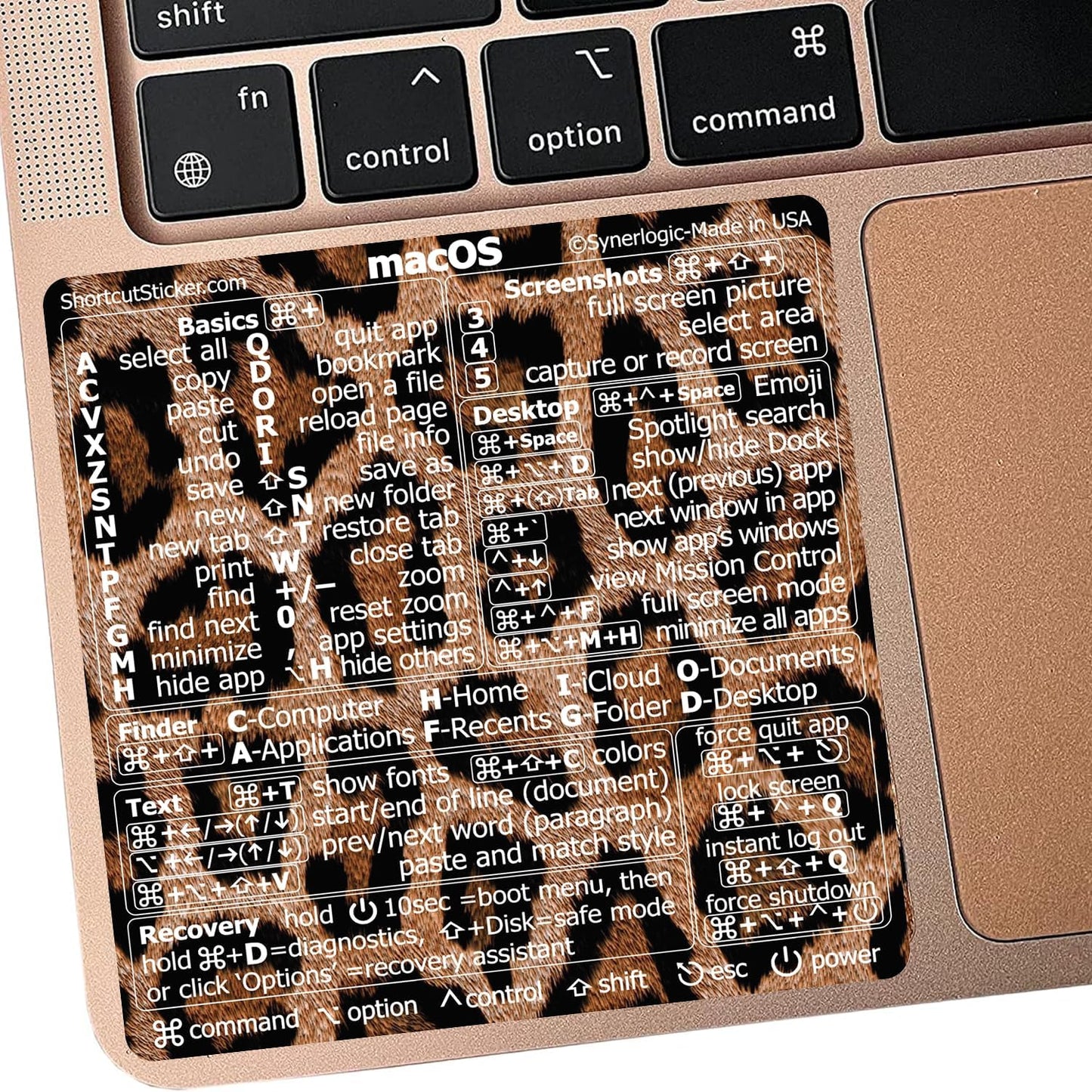 Master Mac OS Shortcuts with Synerlogic Keyboard Stickers