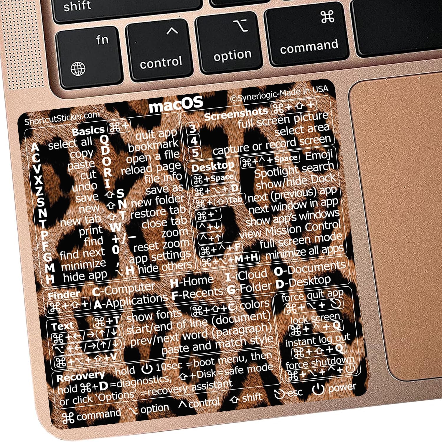 Master Mac OS Shortcuts with Synerlogic Keyboard Stickers
