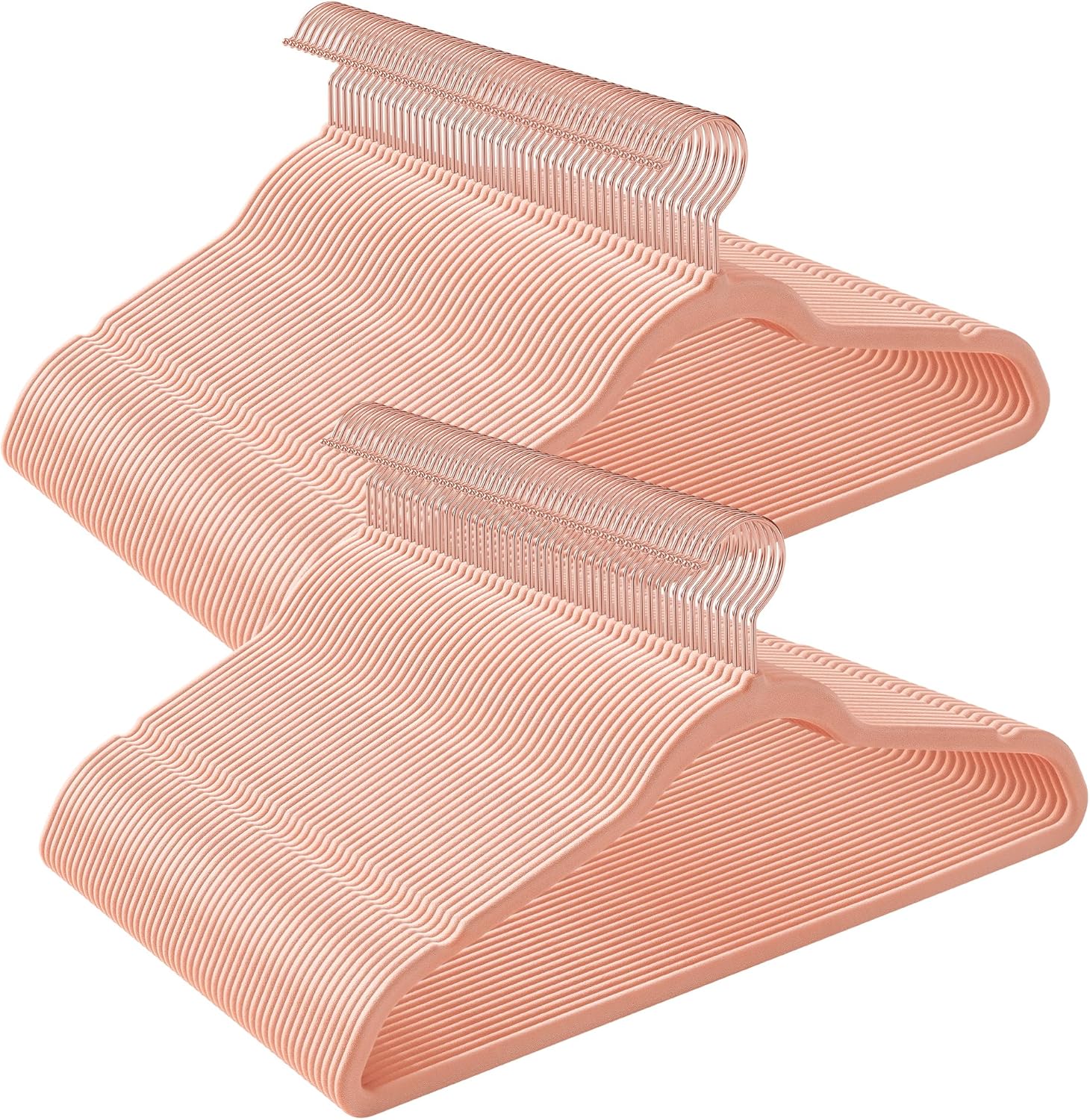 SONGMICS Velvet Hangers - 100 Pack Non-Slip Space-Saving Hangers