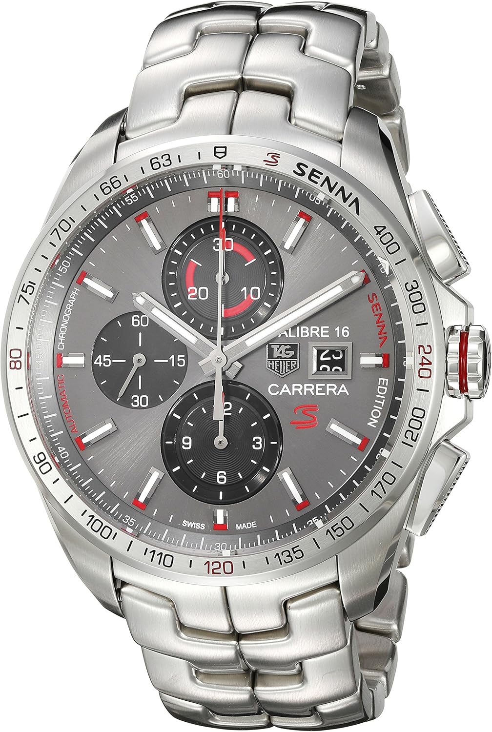 TAG Heuer Carrera Senna Automatic Silver Watch