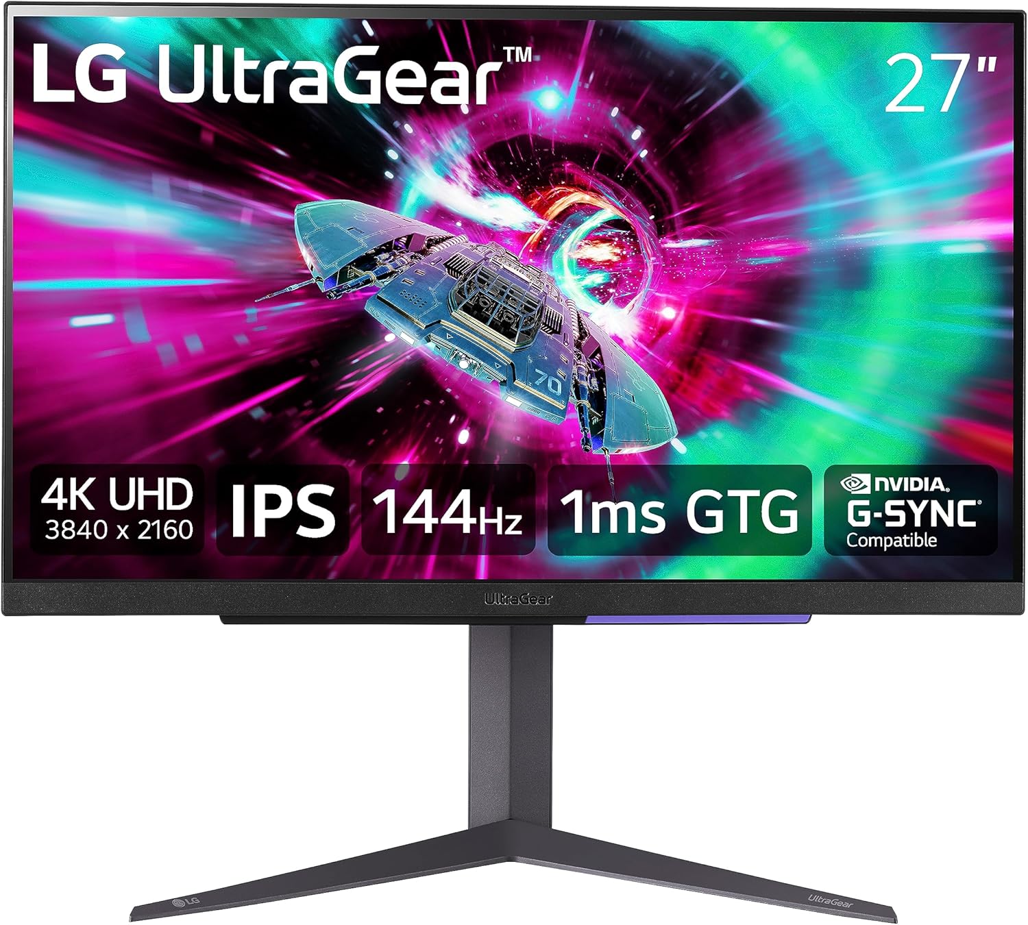 LG 27 UltraGear 4K Gaming Monitor - Immersive Gaming Experience