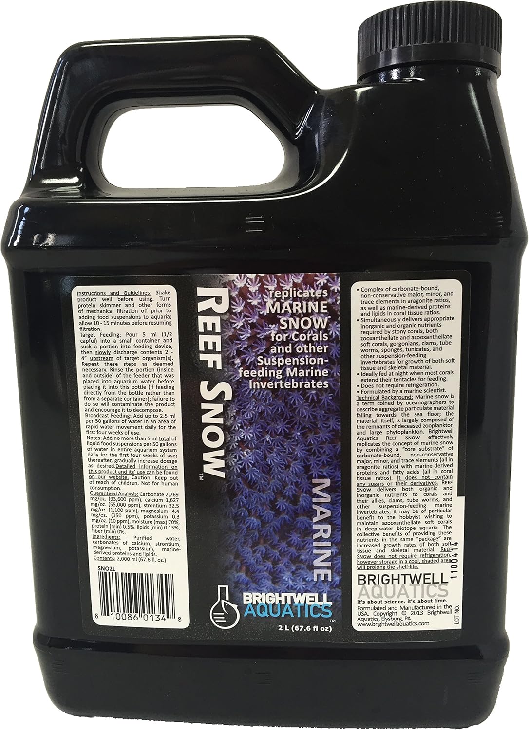 Brightwell Aquatics Reef Snow Nutrient-Rich Supplement for Corals
