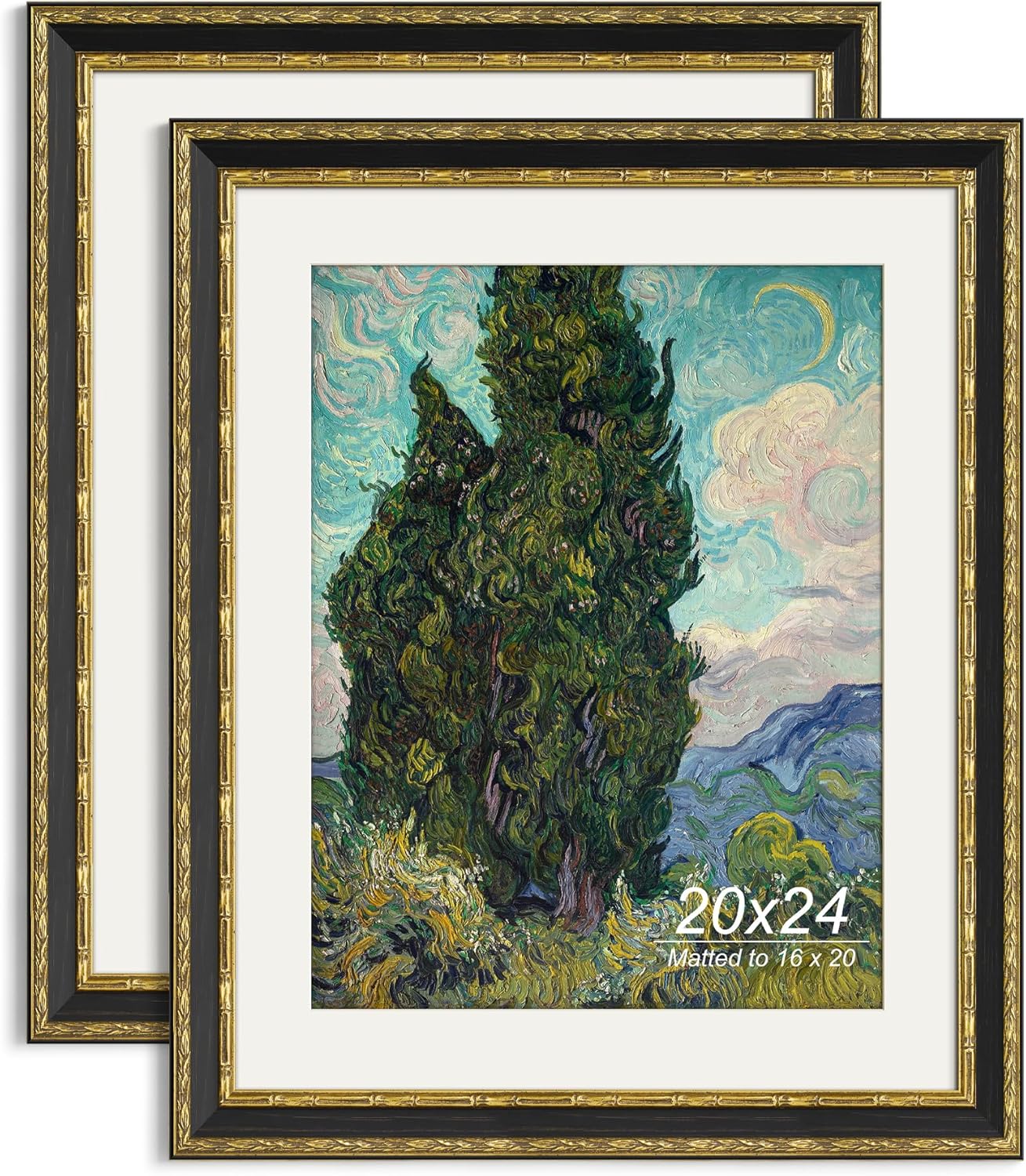 Yaetm 20x24 Vintage Picture Frame for Elegant Home Decor
