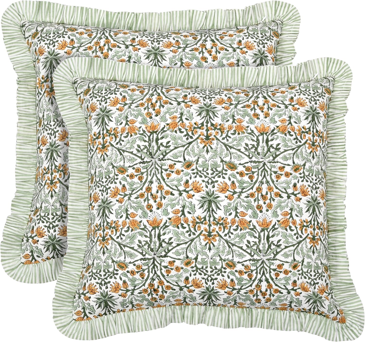 Ridhi Modern Farmhouse Pillow Covers Set of 2 for Home Decor
