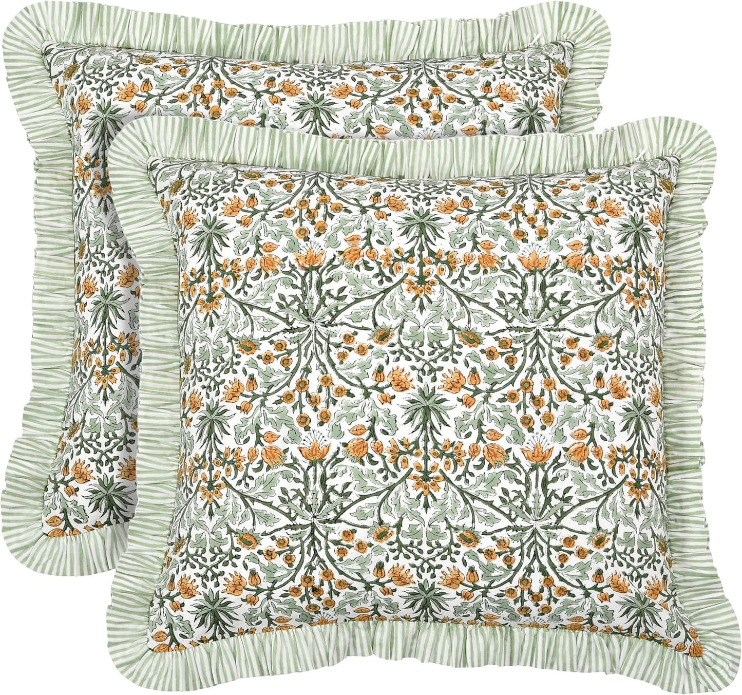 Ridhi Modern Farmhouse Pillow Covers Set of 2 for Home Decor