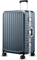 LUGGEX Aluminum Frame Luggage with Spinner Wheels for Travel