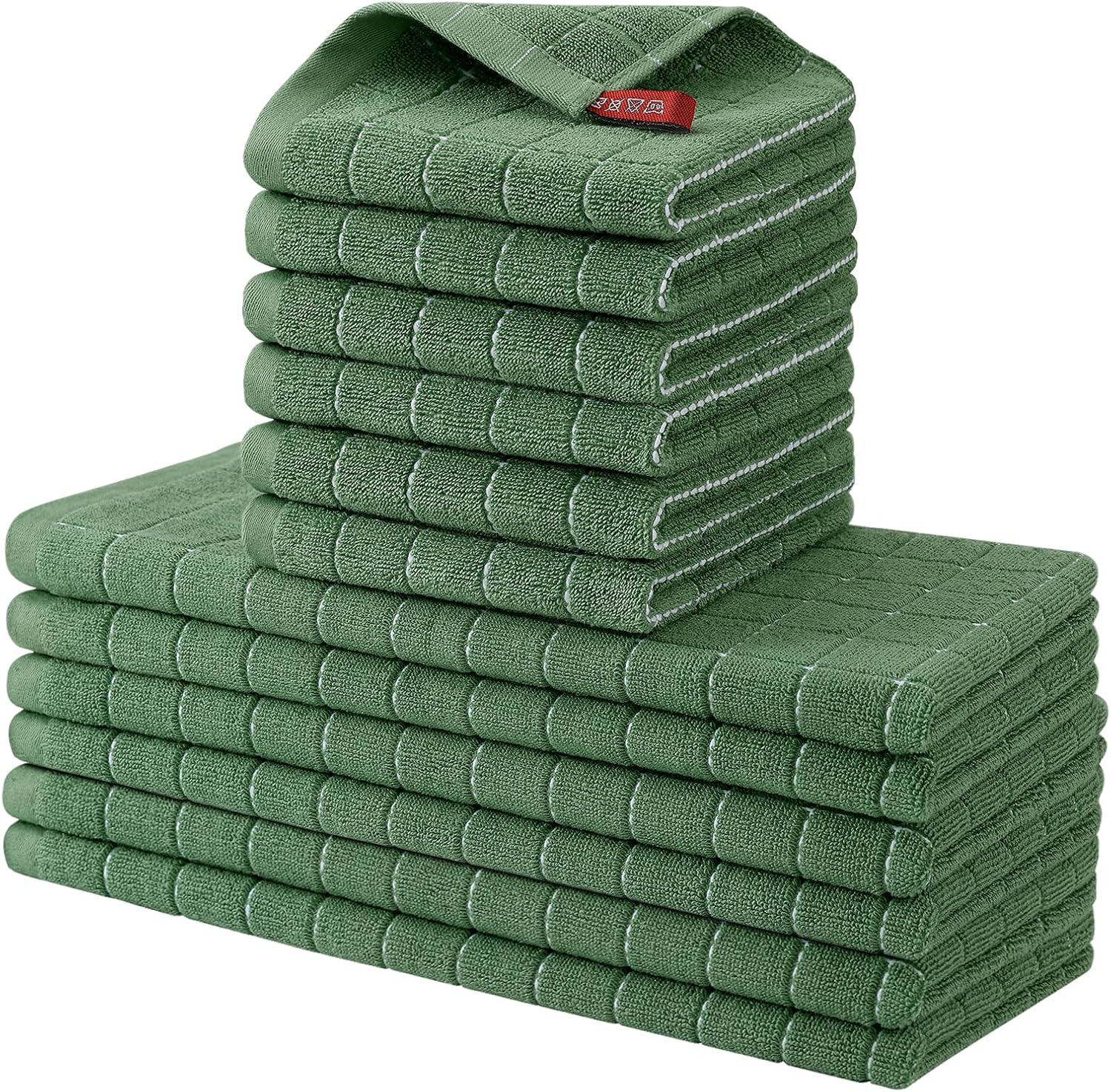 Homaxy Kitchen Towels Set of 12, Soft and Super Absorbent