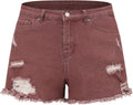 THUNDER STAR Women Mid Rise Ripped Stretchy Jeans Shorts Review