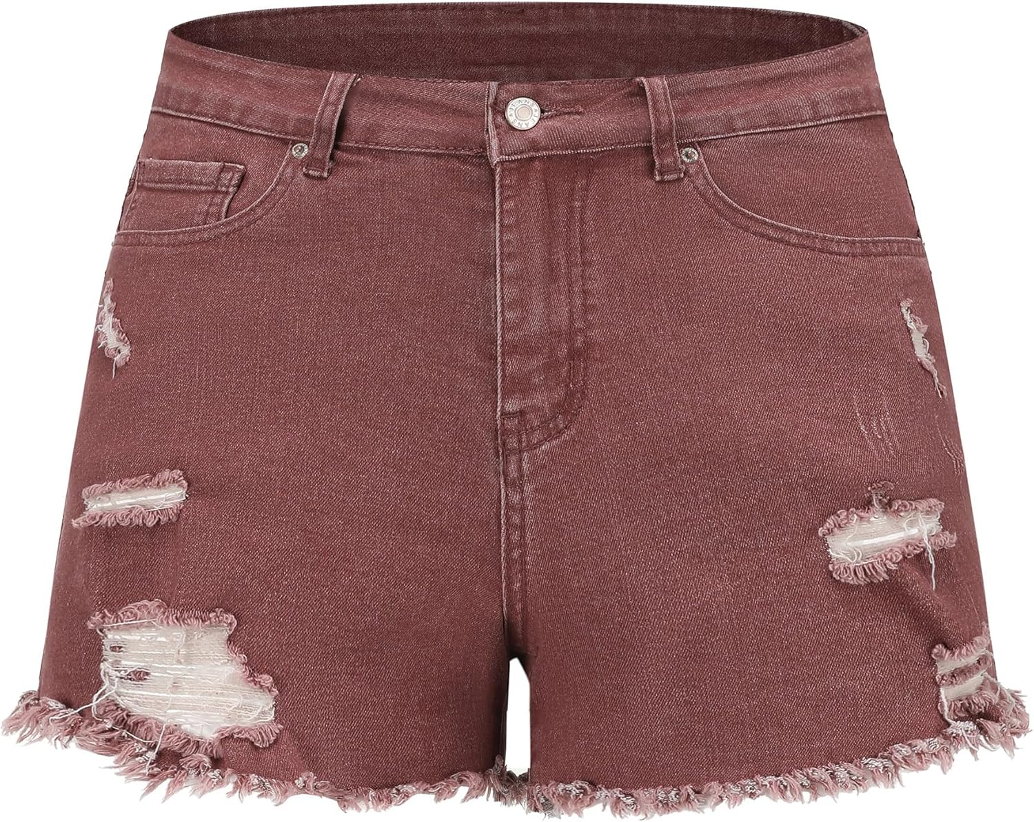 THUNDER STAR Women Mid Rise Ripped Stretchy Jeans Shorts Review