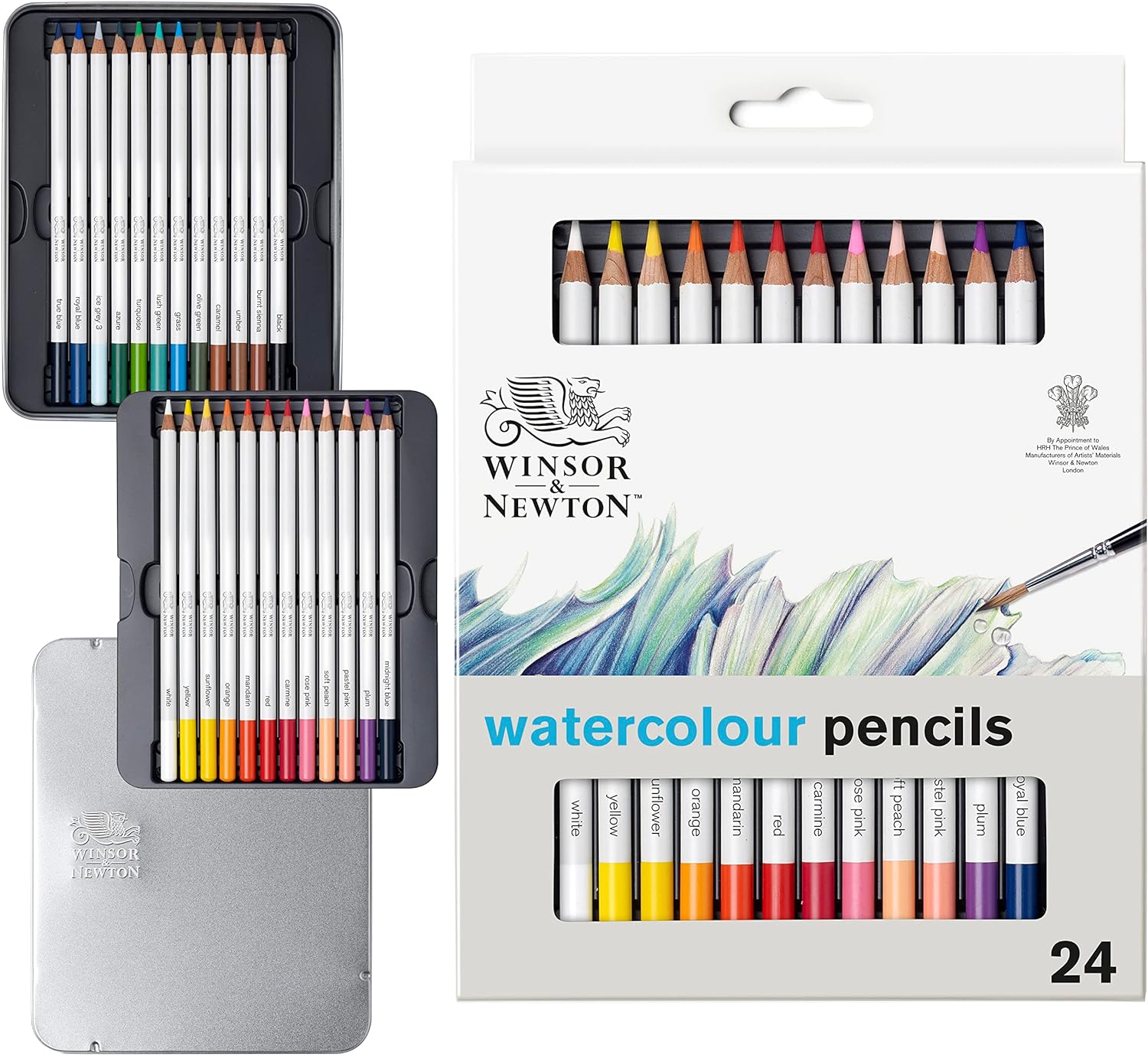 Winsor & Newton Studio Collection Watercolor Pencils Set of 24