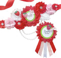 Strawberry Baby Shower Sash Mom to Be Maternity Sash - Sweet Fruit