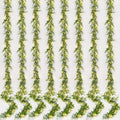 Eucalyptus Garland with LED Lights 8-Pack - Lifelike Grey-Green Decor
