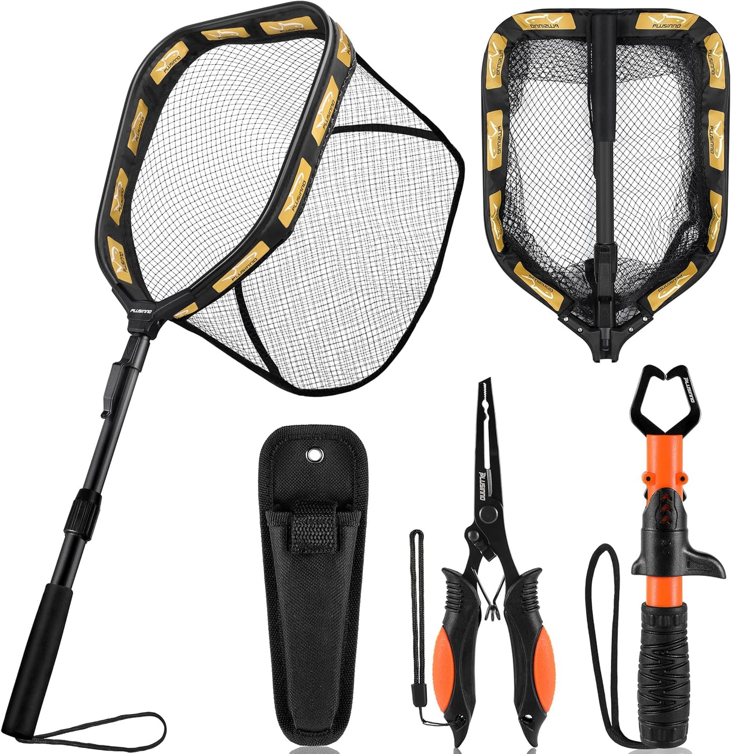 PLUSINNO Floating Fishing Net for Easy Catch & Release Fishing