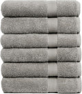 Luxury Bath Towels Set of 6 - Soft, Absorbent, 100% Cotton