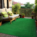 Artificial Turf Solid Grass Rug 5 ft x 7 ft - Durable Indoor Outdoor