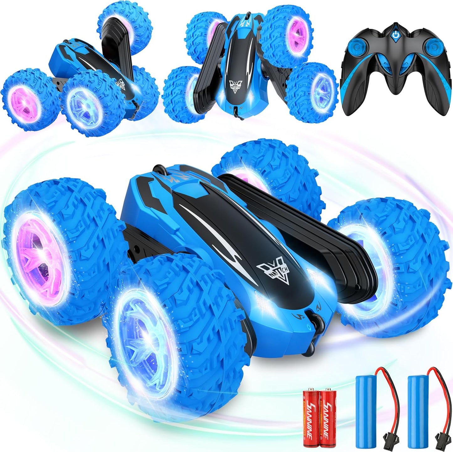 High Speed 360 Stunt RC Car for Boys, LED Lights
