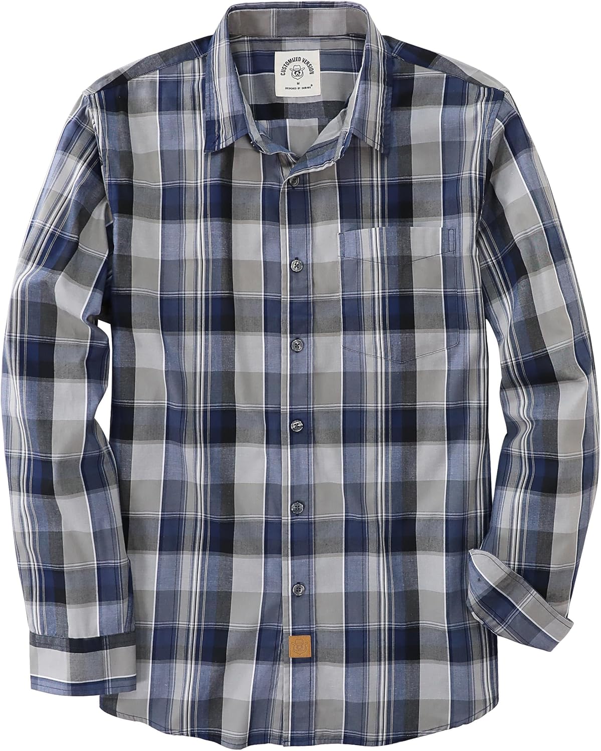 Dubinik Mens Long Sleeve Casual Button Up Shirts for Every Occasion