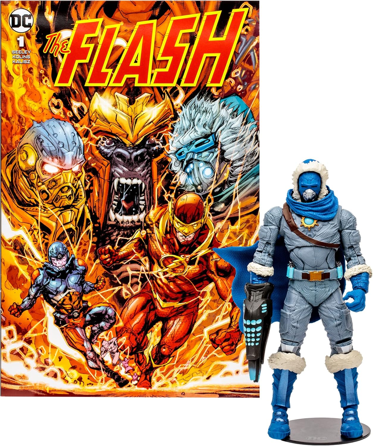 DC Direct Flash Figure with Comic - Captain Cold Action