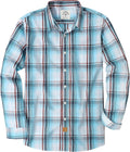 Mens Button Up Shirts Long Sleeve Casual Button Down Cotton Vintage US