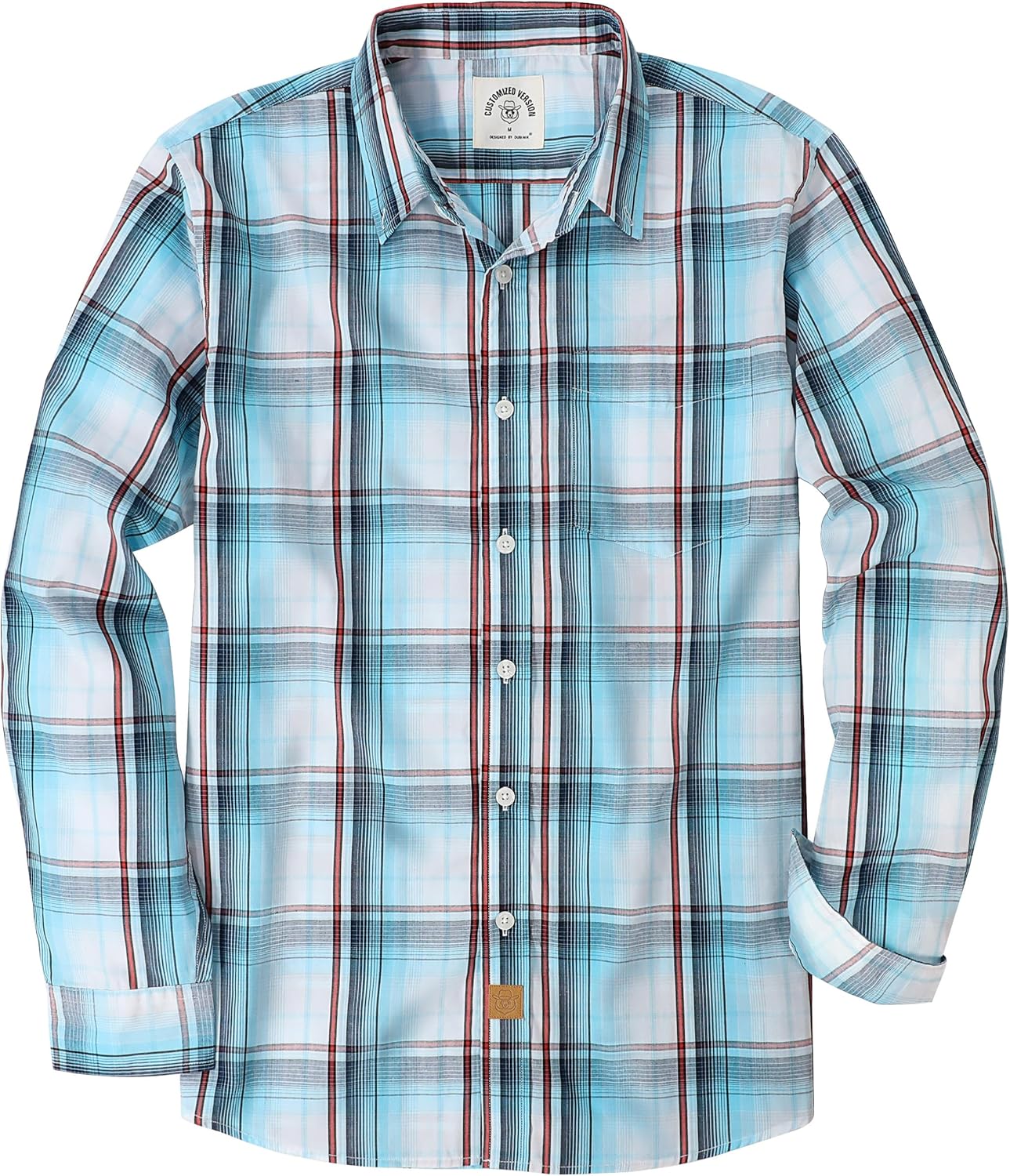 Dubinik Mens Long Sleeve Button Up Shirts for Casual Style