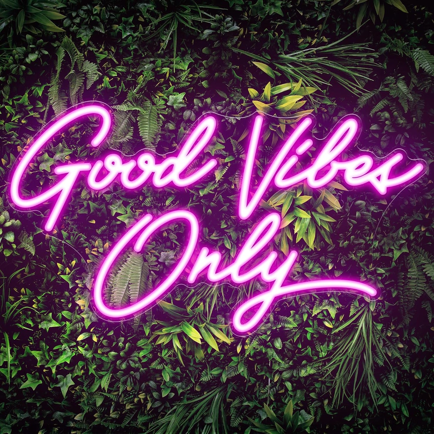Good Vibes Only Neon Sign for Wall Decor - Perfect Gift Idea