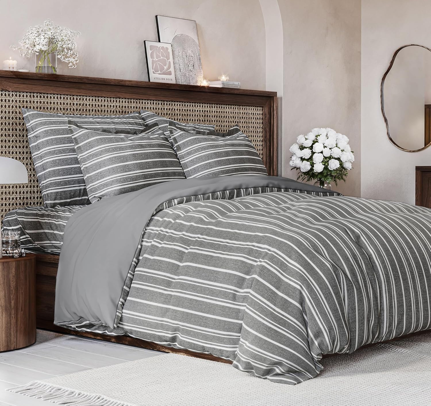 Duvet Cover Queen Size Set - Extra Soft & Comfy Bedding