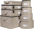 Hard Shell China Storage Containers 8-Piece Set - Secure Dish Storage